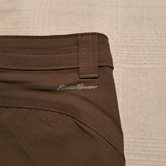 Eddie Bauer women's size 14 First Accent WR Guide Capri Slatgreen style 0794 NWT - Picture 8 of 8